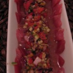 Tuna Carpaccio Ratatouille Vinaigrette