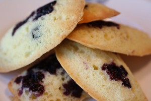 Blueberry Madeleines