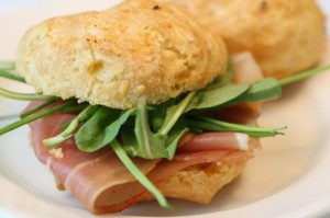 Parmesan Gougère Sandwiches