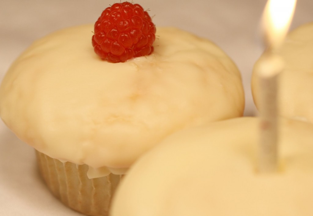 Raspberry Rose Cupcake