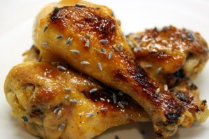 Lavender Apricot Chicken Drumsticks