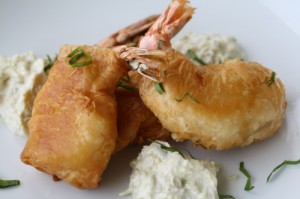 Sorrel Shrimp Beignets