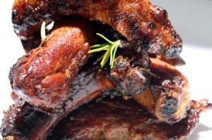Apricot Rosemary Oven Ribs