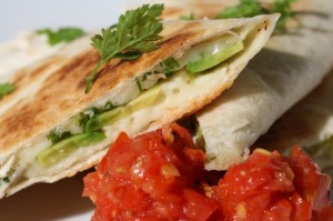 Brie and Avocado Quesadillas