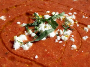 Cold Tomato and Tarragon Soup