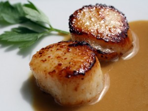 Espresso Scallops