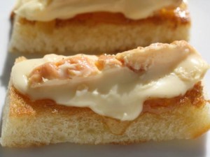 Marmalade and Stinky Cheese Tartines