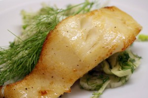 Pastis-Glazed Fish with Fennel Slaw