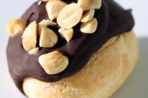 Peanut Cup Profiteroles