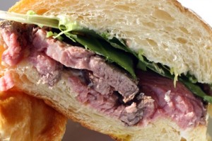 Steak and Horseradish Croissant Interior