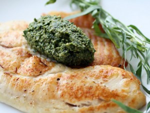 Tilapia with Tarragon Pistou