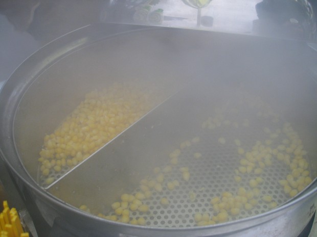 Steaming Corn