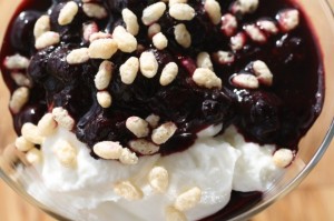 Blueberry Greek Yogurt Sundae