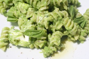 Pasta with Sweet Peas and Chèvre