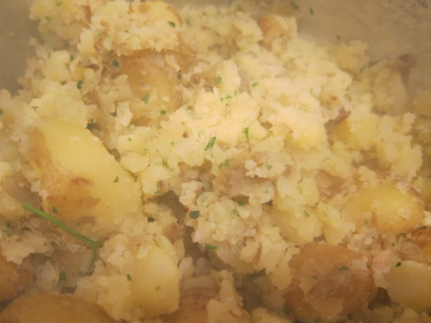 Olive Oil-Smashed New Potatoes