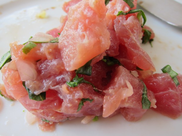 Tuna Tartare with Basil