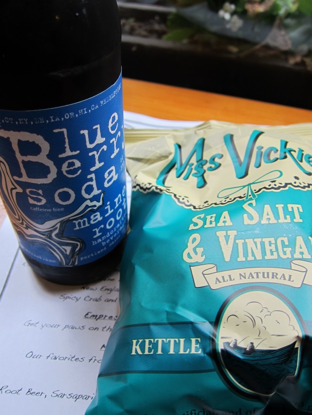 Maine Root Soda and Mrs. Vick's Chips