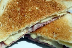 Apple Cheddar Croque Monsieur