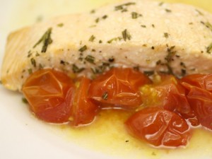 Salmon en Papillote with Cherry Tomatoes and Rosemary