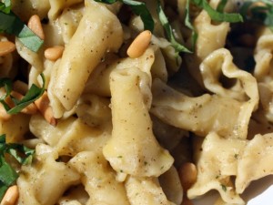 Campanelle with Eggplant Caviar