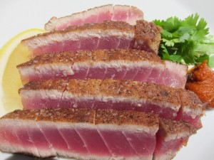 Moroccan Spiced Seared Rare Tuna