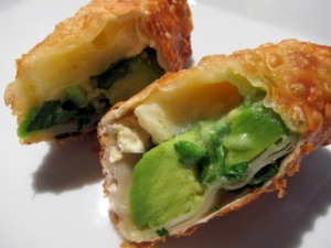 Brie and Avocado Eggrolls