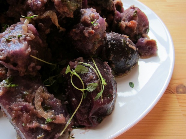 French Purple Potato Salad