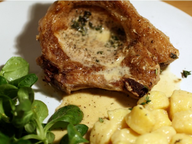 Creamy, Fast Normandy Apple Cider Pork Chops