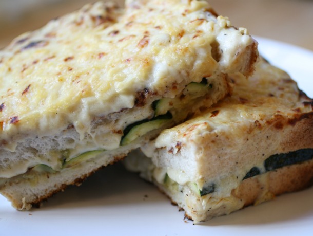 Chargrilled Zucchini Croque Mademoiselle