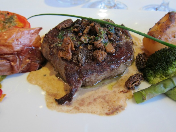 Cassis Steak with Morilles