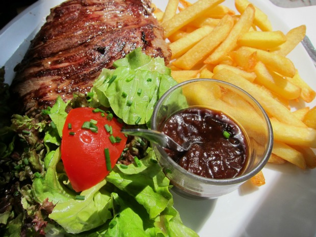 Paris Steak Frites Red Wine Sauce