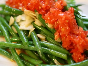 Haricots Verts, Tomato, and Garlic Salad