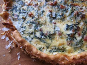 Chard Pancetta Pecorino Quiche