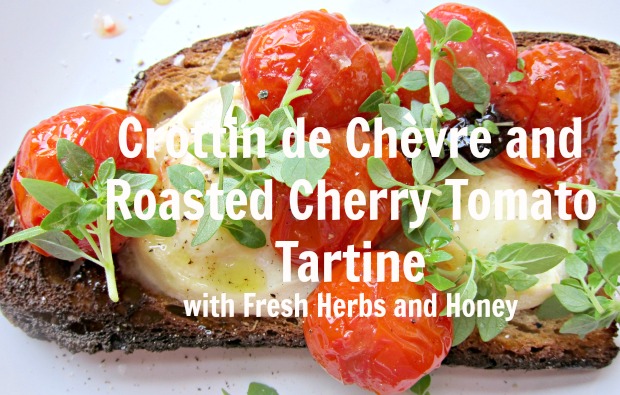 Crottin and Tomato Tartine