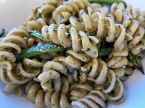 Fusilli with Arugula Pesto