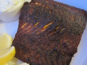 Old Bay Blackened Salmon