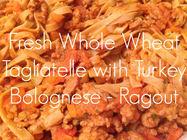 Turkey Bolognese with Writing