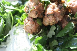 Chobani Turkey Meatballs and Tzatziki