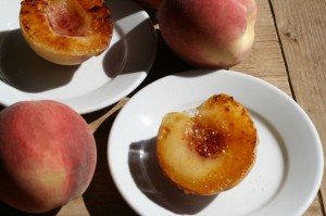 Bruléed Vanilla Peaches