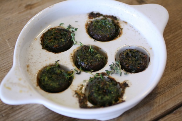 French Escargot-Stuffed Mushrooms Recipe