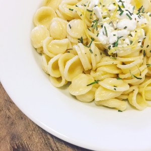 Orechiette with Lemon, Rosemary, and Cottage Cheese